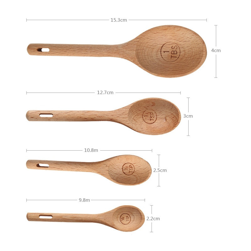 Wooden Measuring Spoon Set