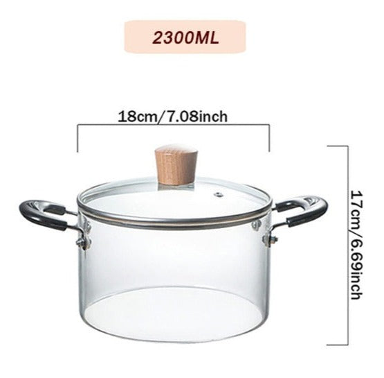 Glass Cooking Pot – Retroz Home