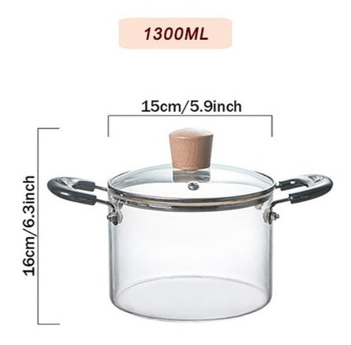 Glass Cooking Pot – Retroz Home