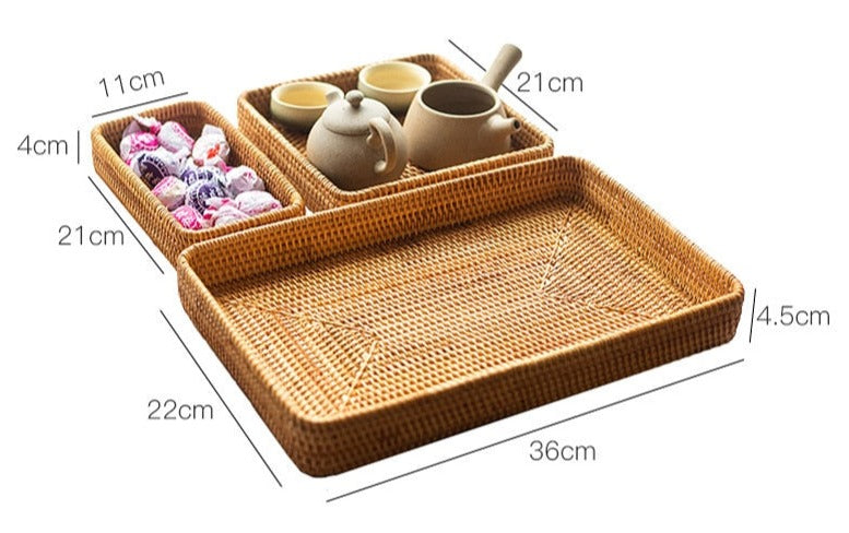 Hand-woven serving Tray