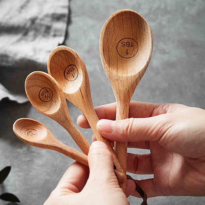 Wooden Measuring Spoon Set